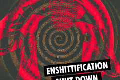 Enshittification shut down [rivet head bgr red]