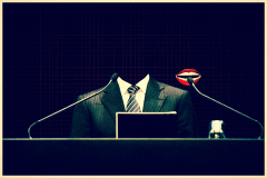 A speaker's mouth [3]